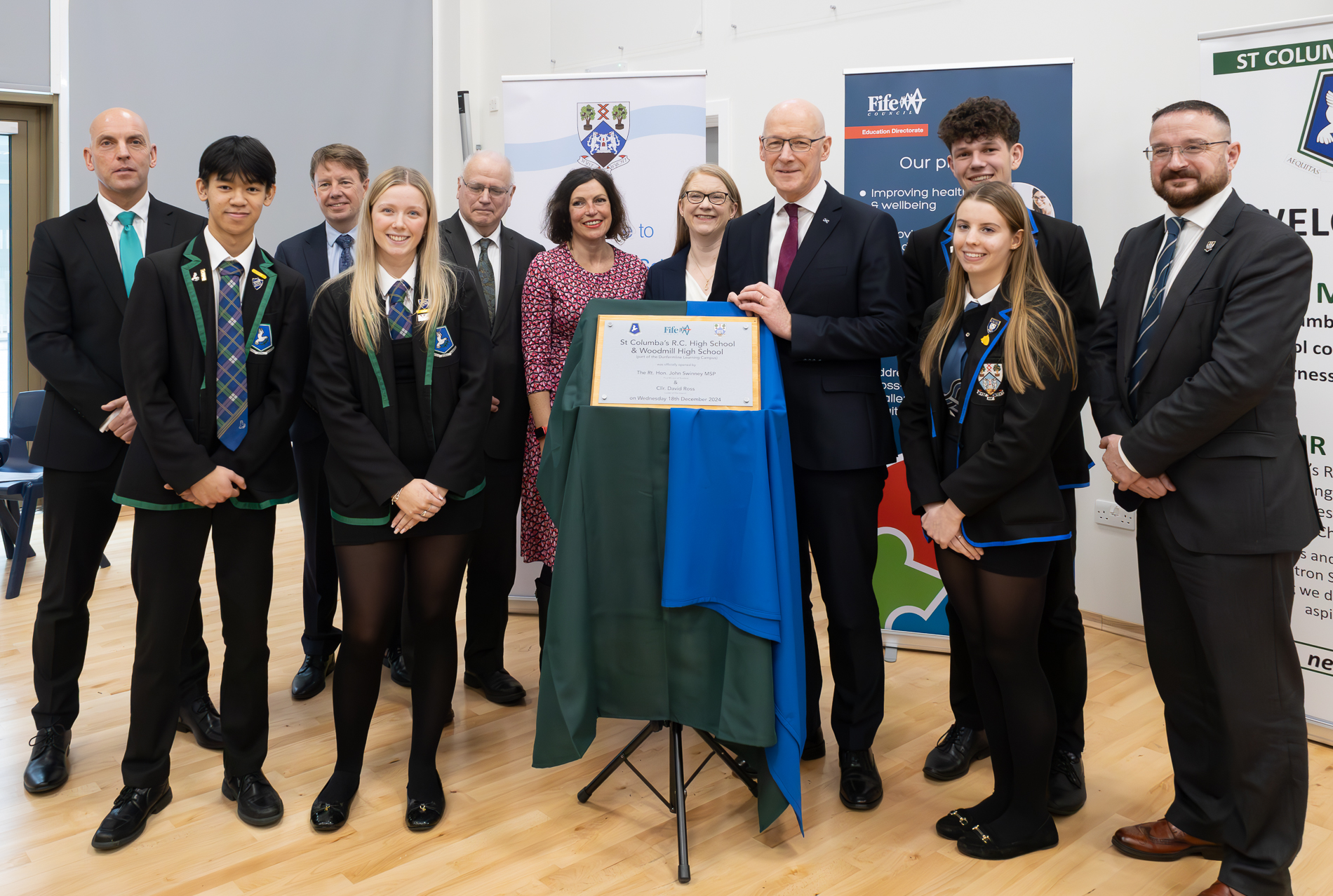 Official Opening of St Columba RC and Woodmilll High Schools